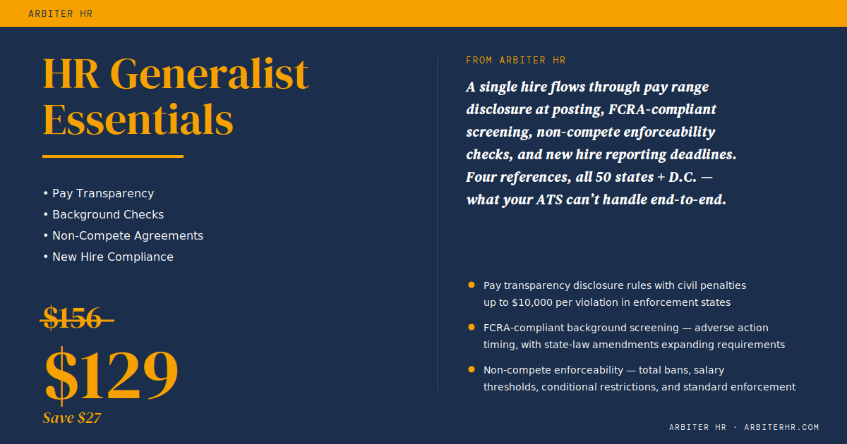 HR Generalist Essentials bundle