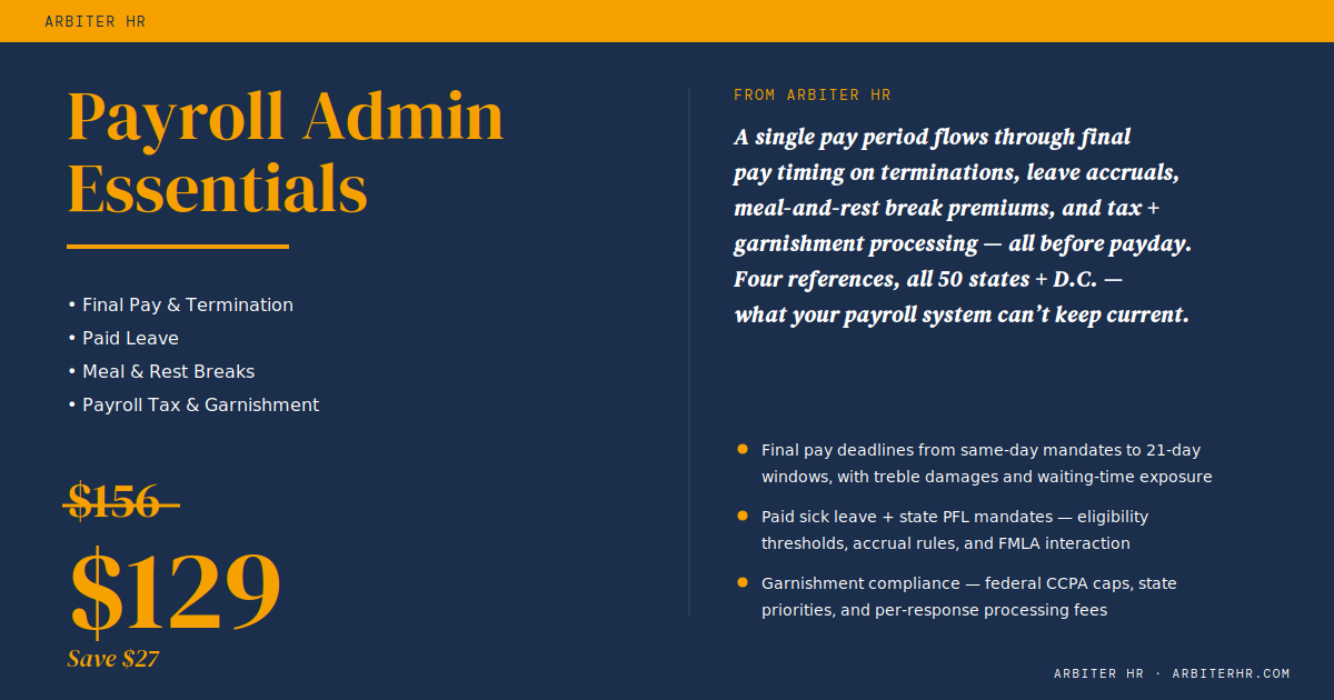 Payroll Admin Essentials bundle