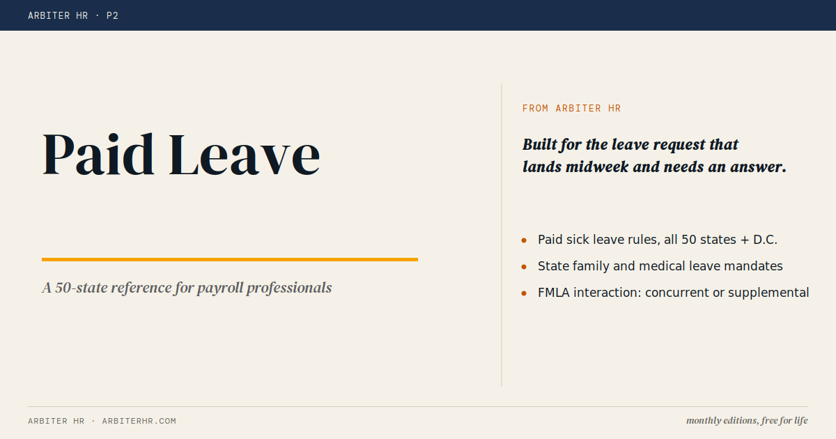 Paid Leave workbook